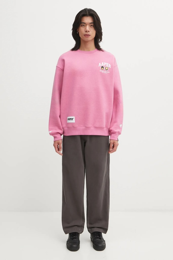Bavlnené nohavice AAPE Now AAPPTMC629XXP sivá