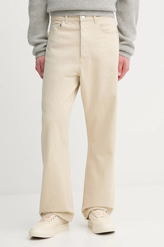 Nanushka jeansy NM25FWJN07273 beżowy NM25FWJN07273