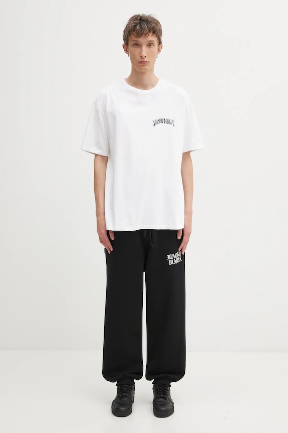 Wacko Maria pantaloni de trening din bumbac Heavy Weight 25FW.WMC.SP01 negru