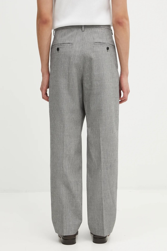 Abbigliamento Visvim pantaloni con lana WIDE SLACKS SANTOME 125205008015 nero
