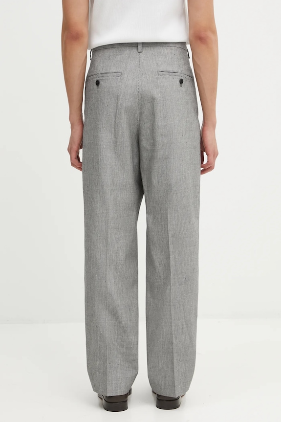 Abbigliamento Visvim pantaloni con lana WIDE SLACKS SANTOME 125205008015 nero