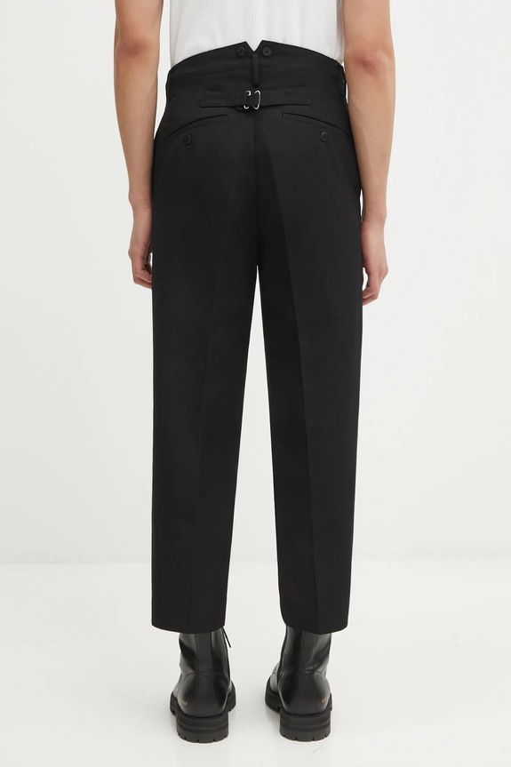 Îmbrăcăminte Visvim pantaloni cu lână PASTORAL HW SLACKS 125205008019 negru
