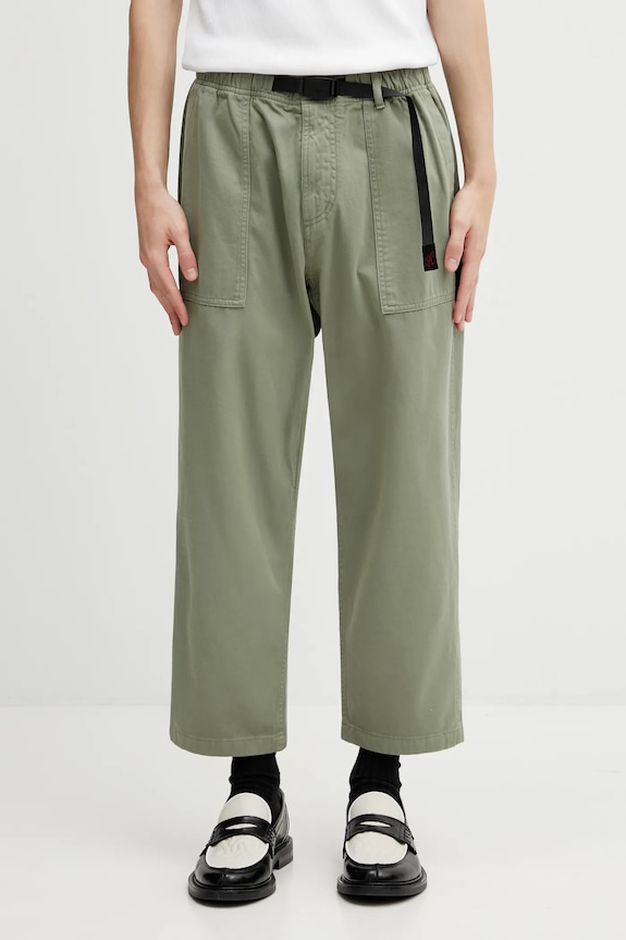 Gramicci LOOSE TAPERED PANT pantaloni in cotone da uomo cotone verde G103.OGT.