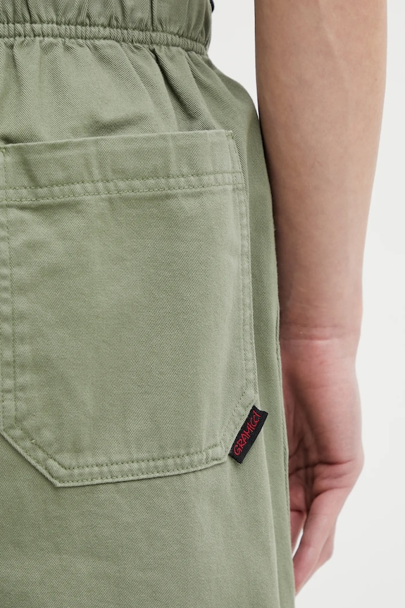 Bavlnené nohavice Gramicci LOOSE TAPERED RIDGE PANT zelená G114.OGT.