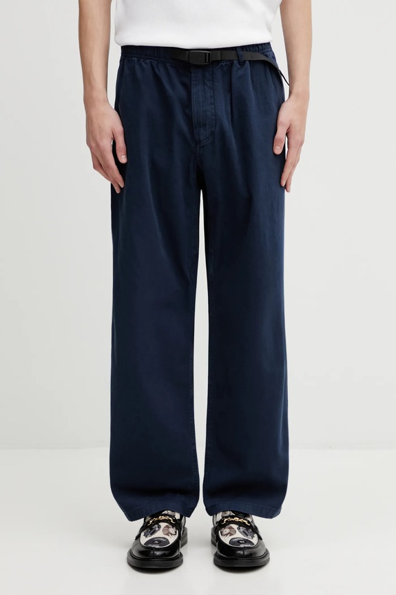 Gramicci GRAMICCI PANT STRAIGHT FIT брюки regular из хлопка для мужчин гладкий тёмно-синий G116.OGT.