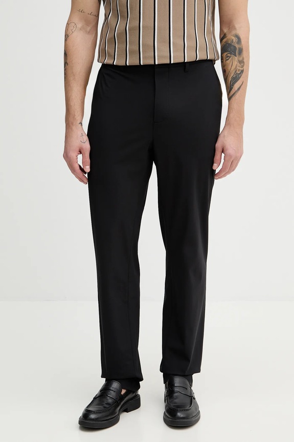 Lacoste pantaloni potrivit negru HH1916