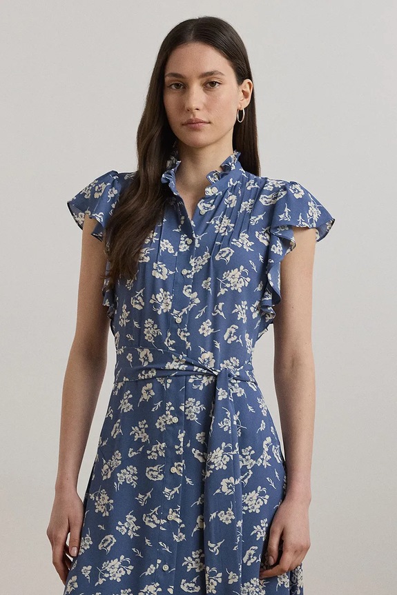 Oblačila Obleka Lauren Ralph Lauren 200970726 modra