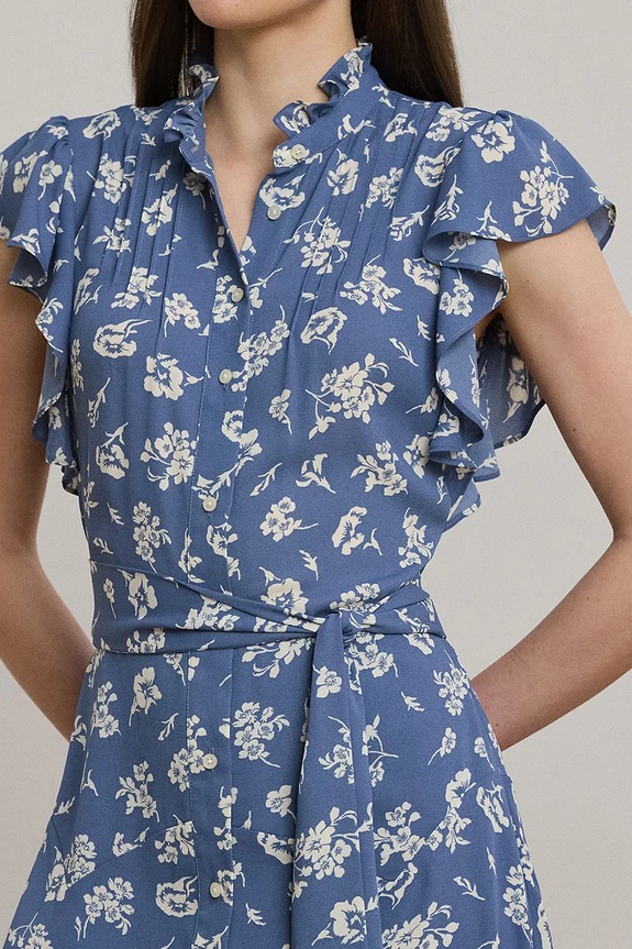 Obleka Lauren Ralph Lauren modra 200970726