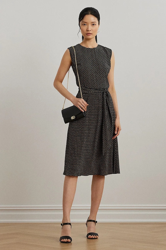 Lauren Ralph Lauren sukienka midi czarny 200973379