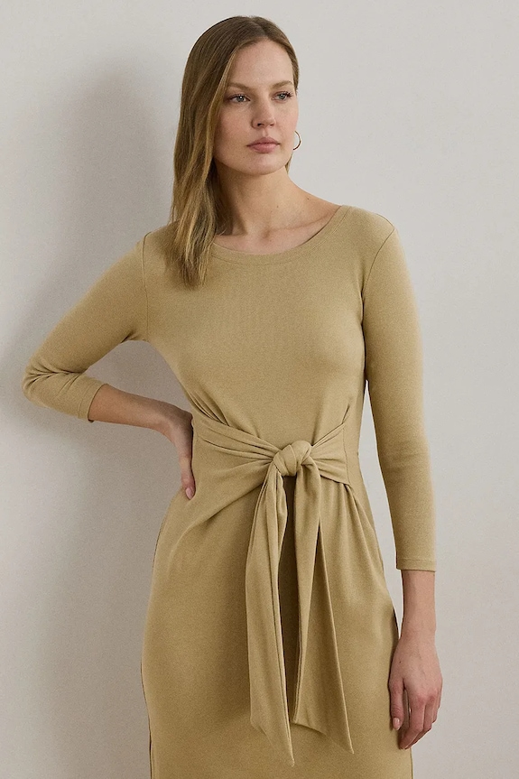 Ρούχα Φόρεμα Lauren Ralph Lauren 200973598 μπεζ