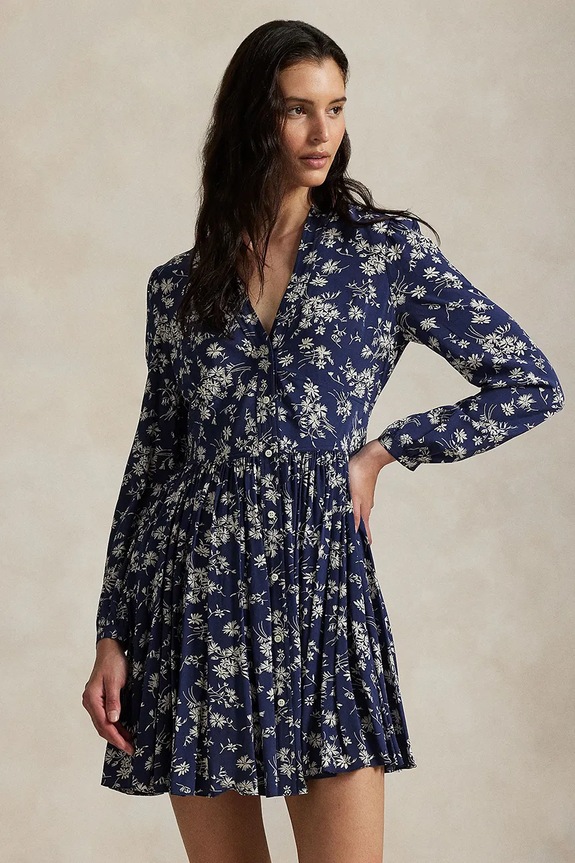 Odzież Polo Ralph Lauren sukienka 211972064 granatowy