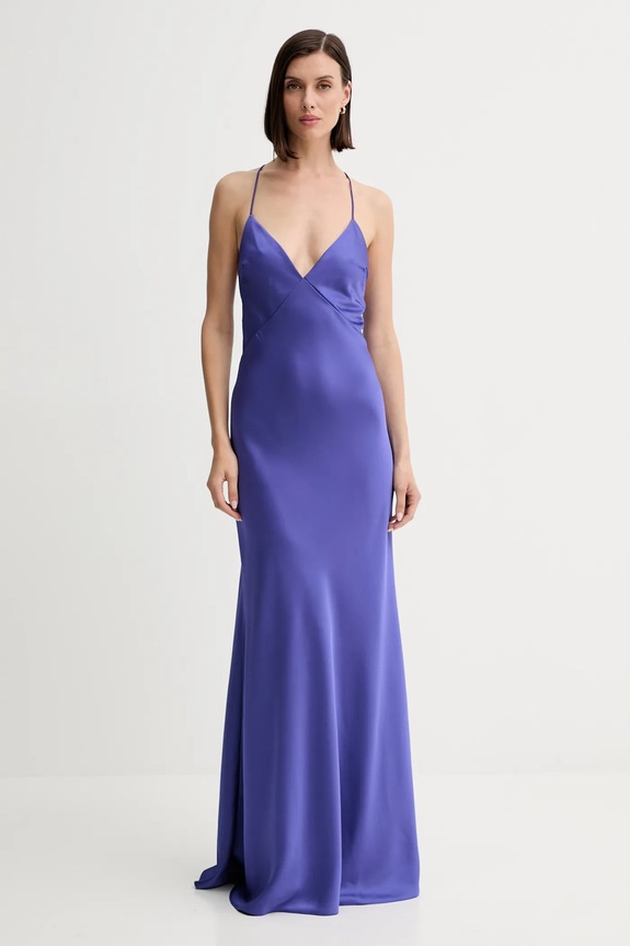 Patrizia Pepe vestito maxi violetto 8A1565.A563