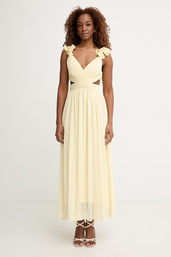 Morgan šaty RISSAL žlutá SS26