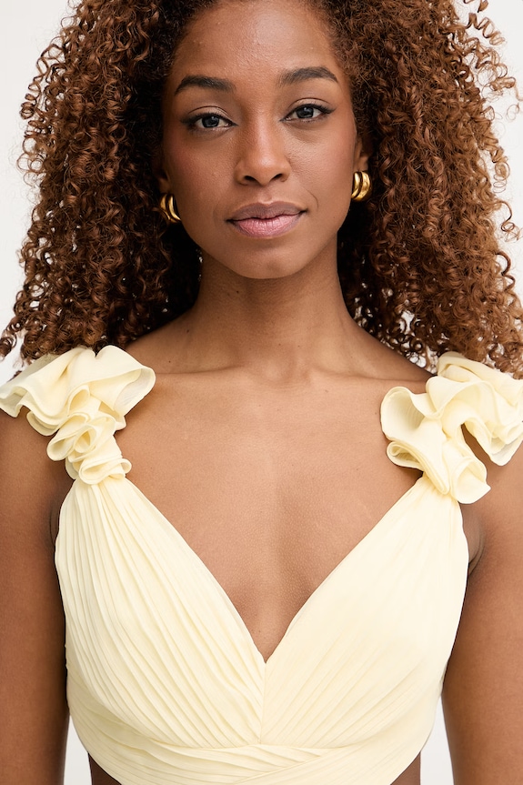 Morgan šaty žlutá RISSAL