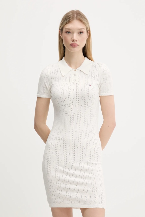 Tommy Jeans rochie fixat bej DW0DW20874