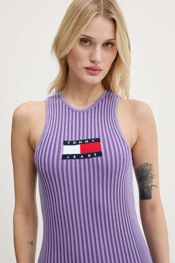 Tommy Jeans rochie violet DW0DW20877