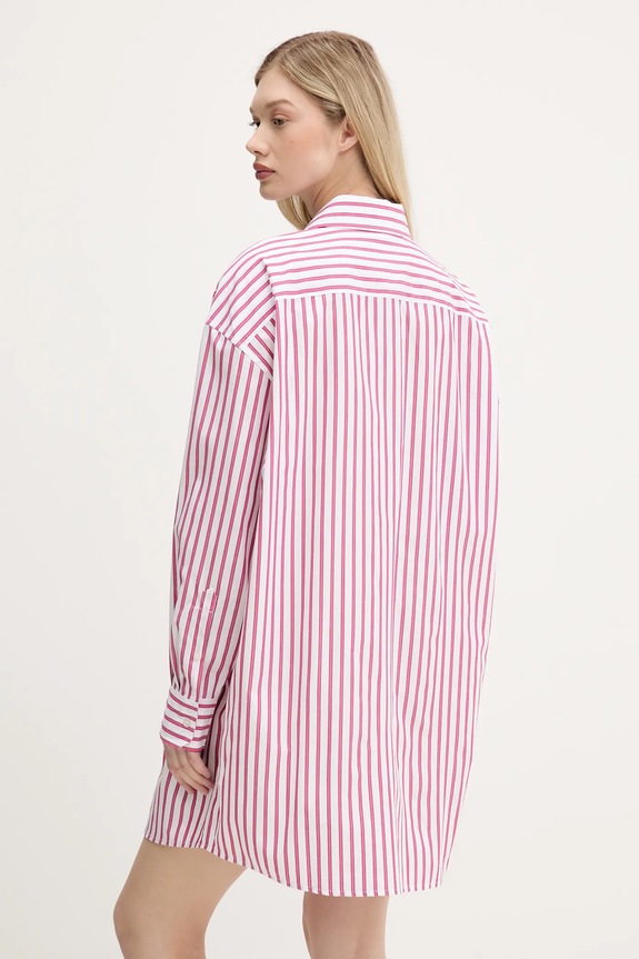 Oblečení Bavlněné šaty Tommy Jeans DW0DW21122 růžová
