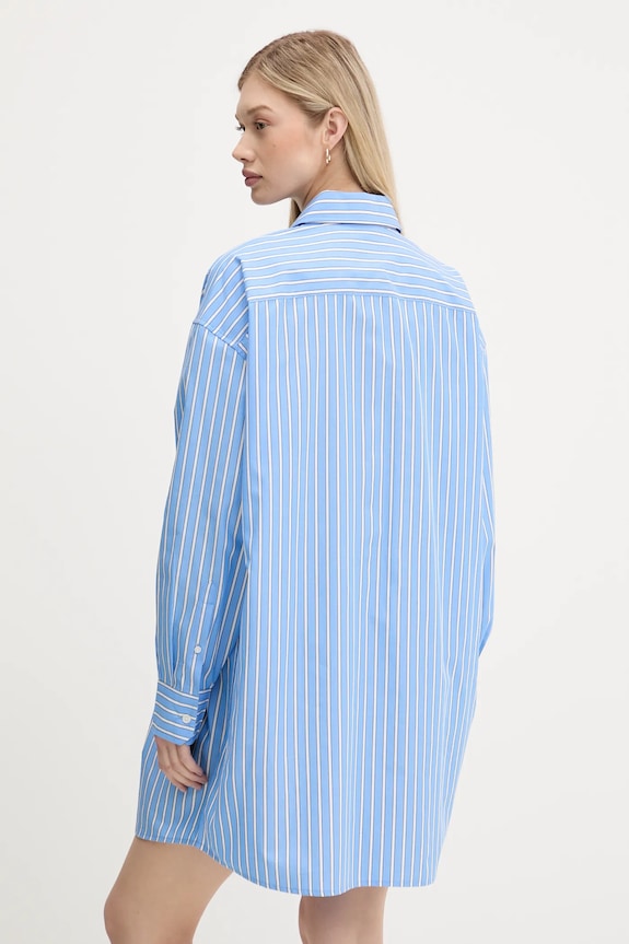 Ρούχα Βαμβακερό φόρεμα Tommy Jeans DW0DW21122 μπλε