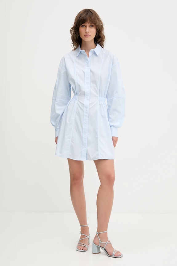 Tommy Jeans sukienka bawełniana DW0DW21744 niebieski AW25