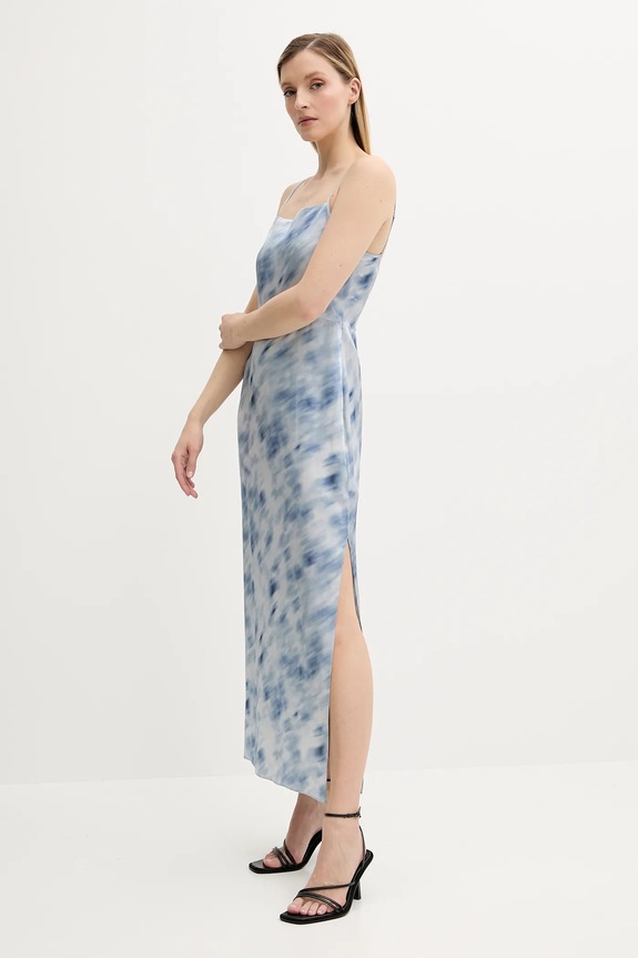 Samsoe Samsoe rochie SASAGE albastru F24100145