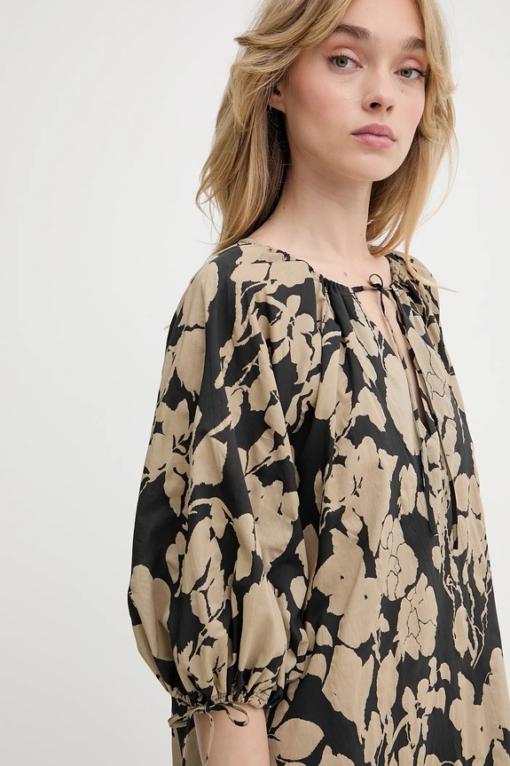 Samsoe Samsoe rochie din bumbac SAMATERA F25200064 bej