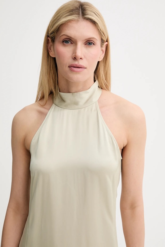 Samsoe Samsoe rochie SANETTLE verde F25200104
