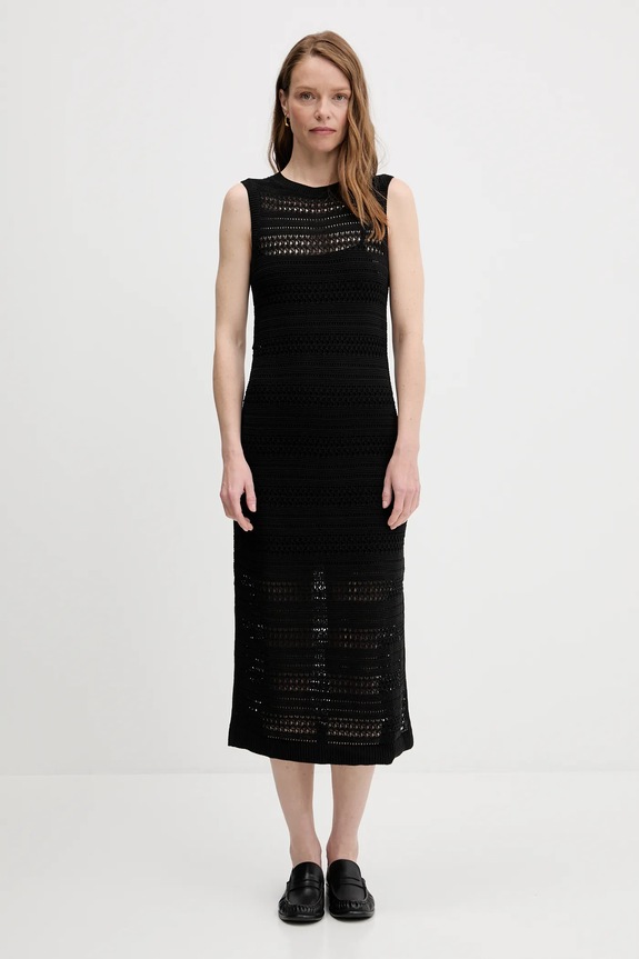 Tommy Hilfiger vestito maxi nero WW0WW45649