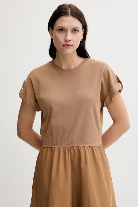 Tommy Hilfiger sukienka brązowy WW0WW46711