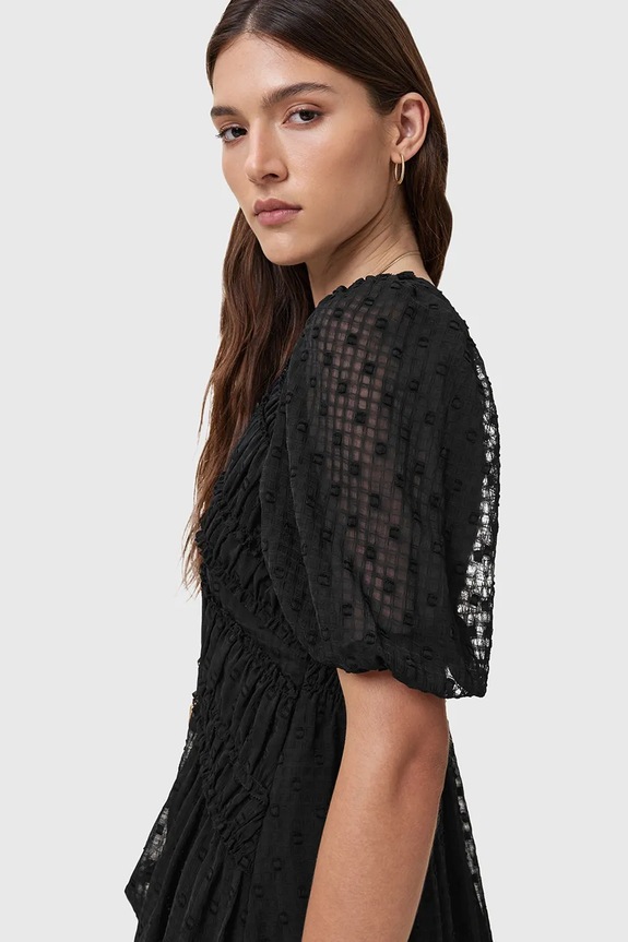 AllSaints rochie SERENE negru W117DC