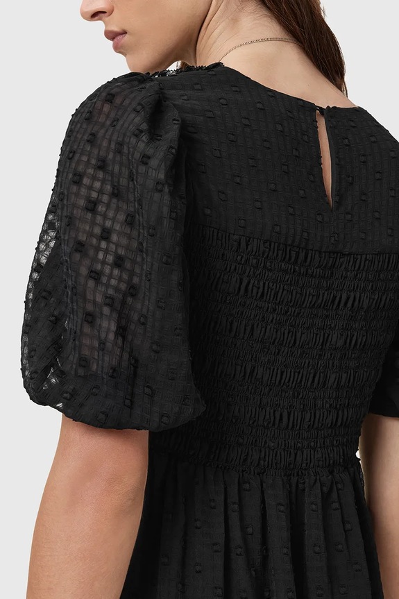 AllSaints rochie SERENE W117DC negru