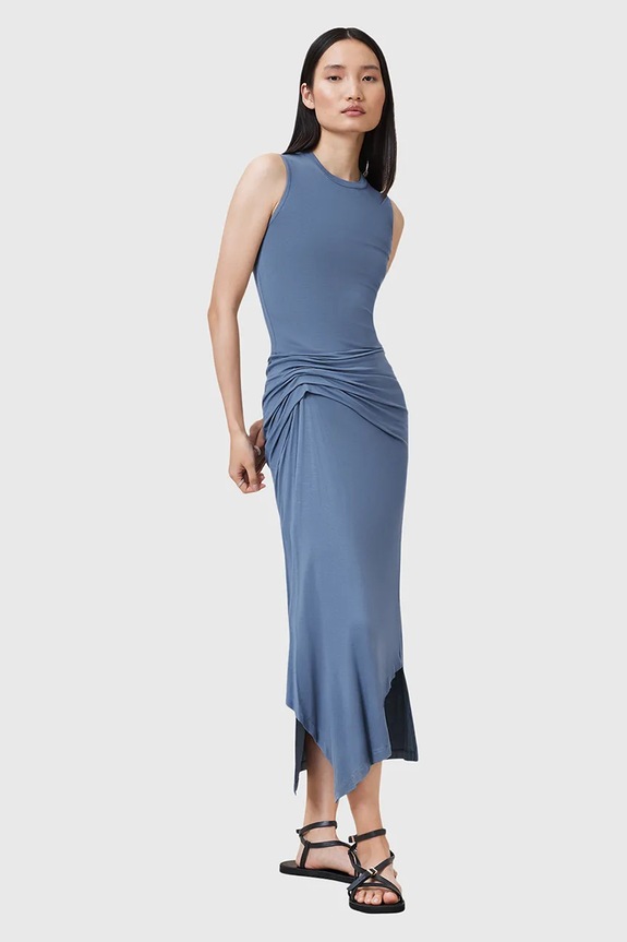 Šaty AllSaints RIVI modrá W166DC