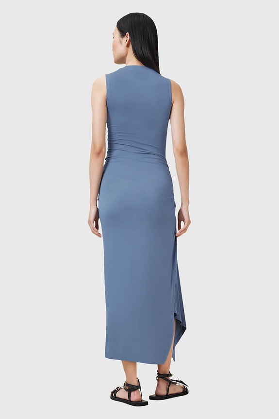 Šaty AllSaints RIVI W166DC modrá