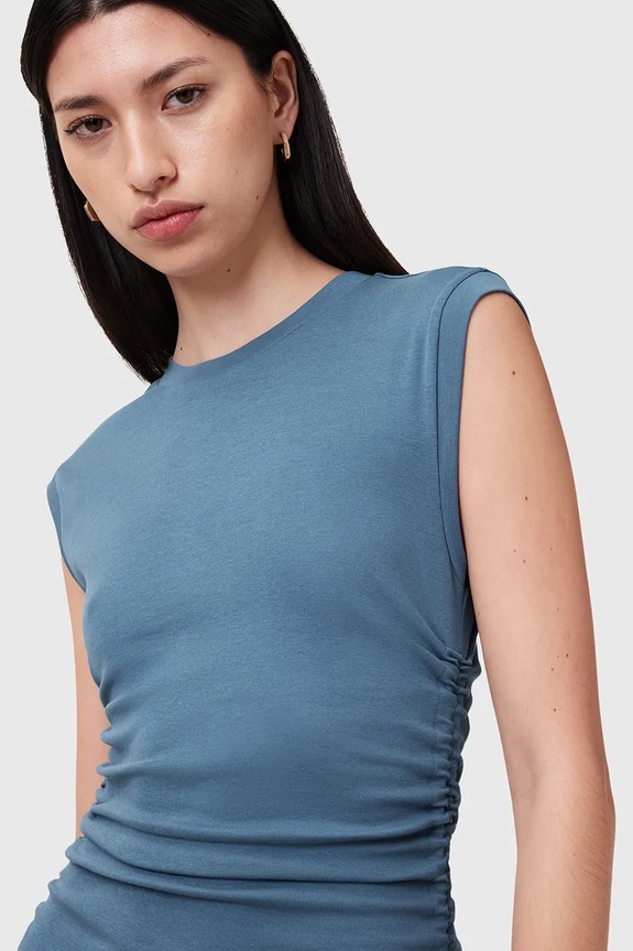 AllSaints vestito in cotone SONNY W238DC blu