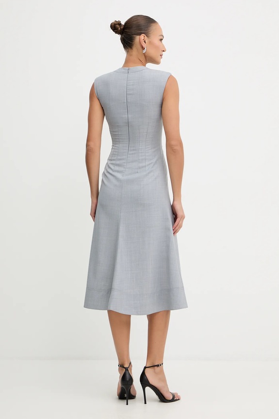 Ρούχα Φόρεμα από μείγμα μαλλιού Karl Lagerfeld A3W13034 γκρί