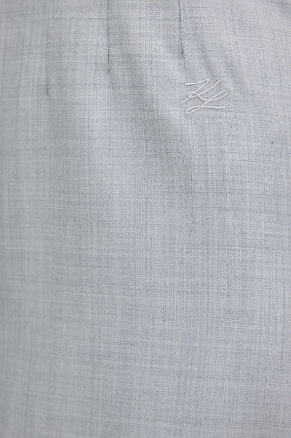 Φόρεμα από μείγμα μαλλιού Karl Lagerfeld A3W13034 γκρί