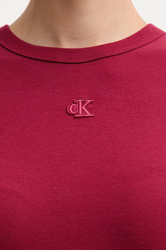 Φόρεμα Calvin Klein Jeans LV047B266G μπορντό