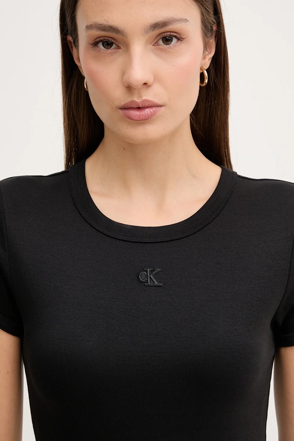Φόρεμα Calvin Klein Jeans μαύρο LV047B266G