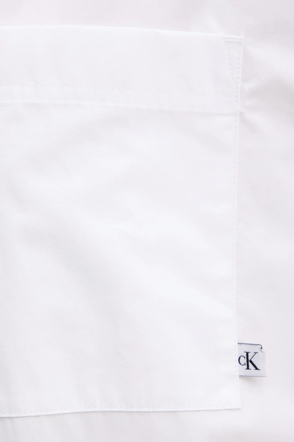 Bavlnené šaty Calvin Klein Jeans LV047C022G biela