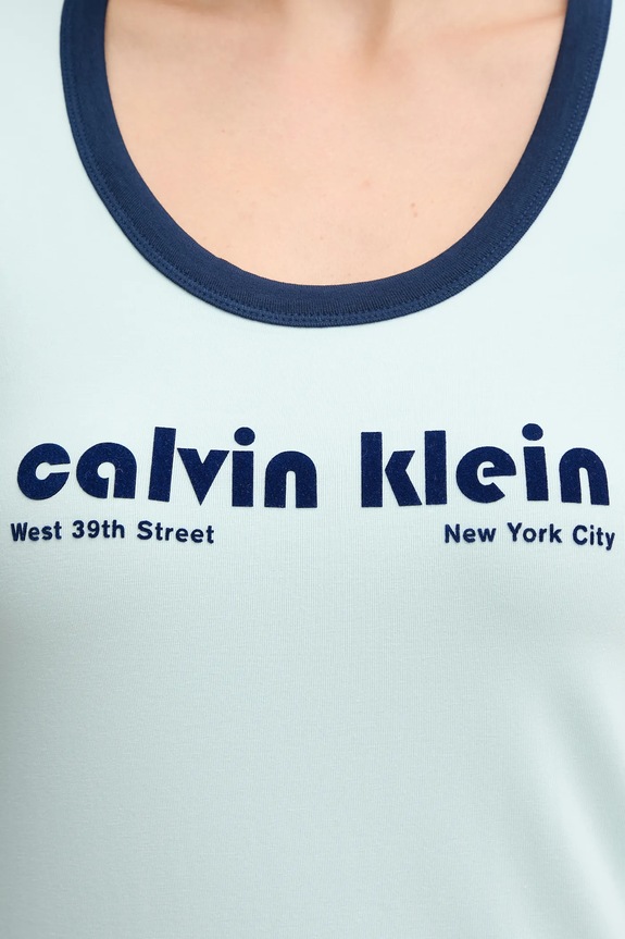 Calvin Klein Jeans sukienka LV047C259G turkusowy