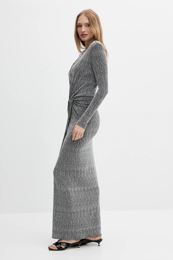 Simona Corsellini rochie A25CEAB10201 argintiu AW25