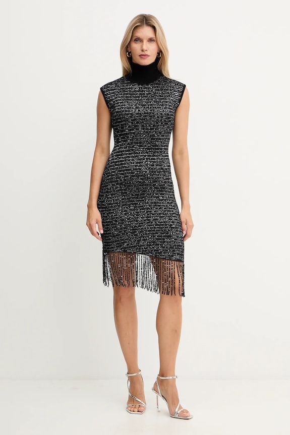 Φόρεμα Simona Corsellini A25CEABO5101 μαύρο AW25