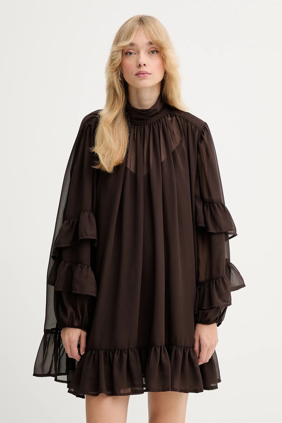Gestuz rochie mini maro 10910668