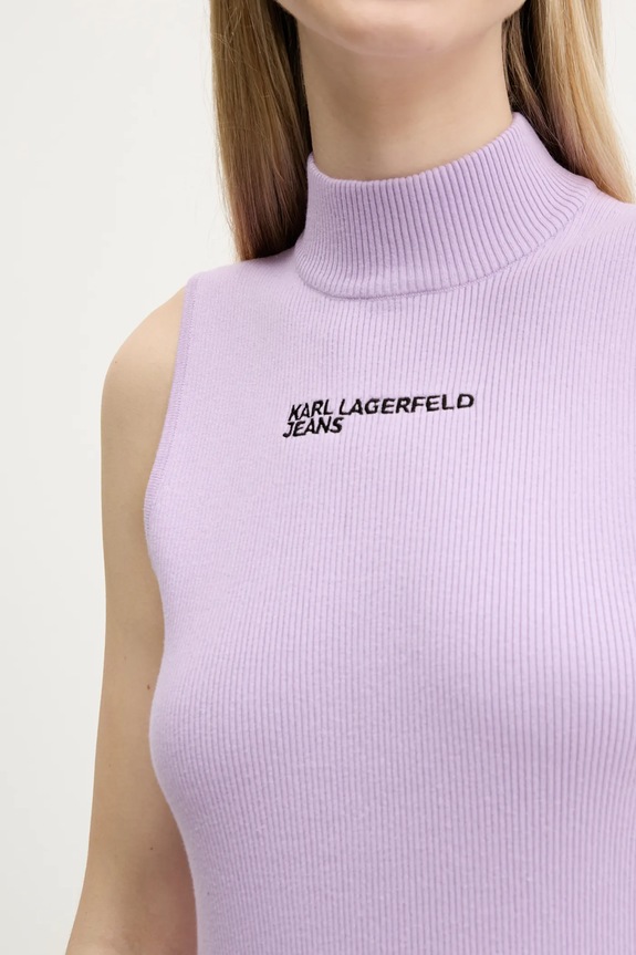 Šaty Karl Lagerfeld Jeans A3W13010 fialová