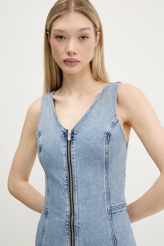 Rifľové šaty Karl Lagerfeld Jeans modrá A3W13016