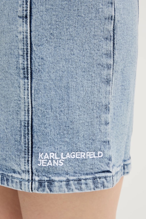 Rifľové šaty Karl Lagerfeld Jeans A3W13016 modrá