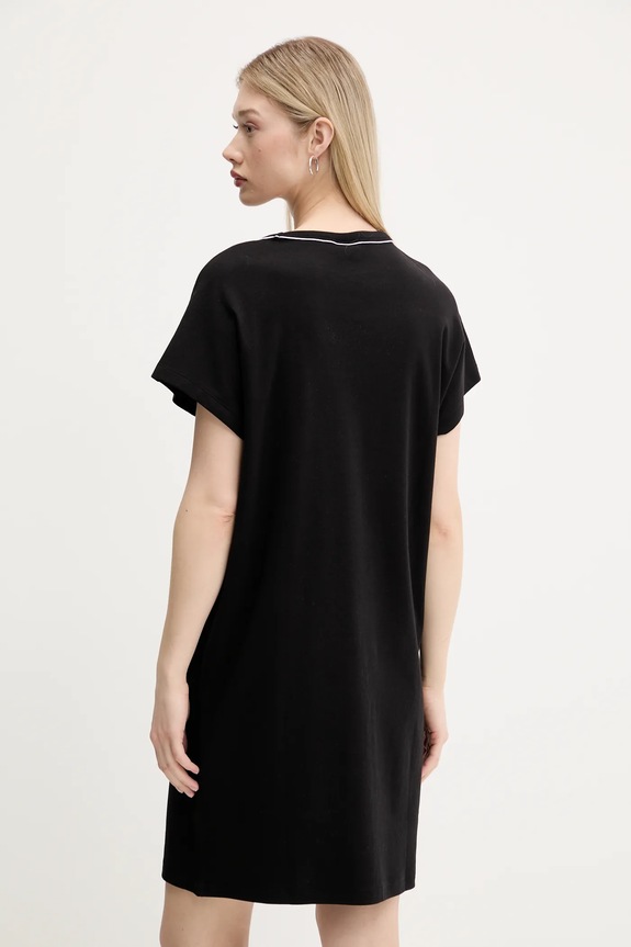 Îmbrăcăminte Karl Lagerfeld Jeans rochie din bumbac A3W13044 negru