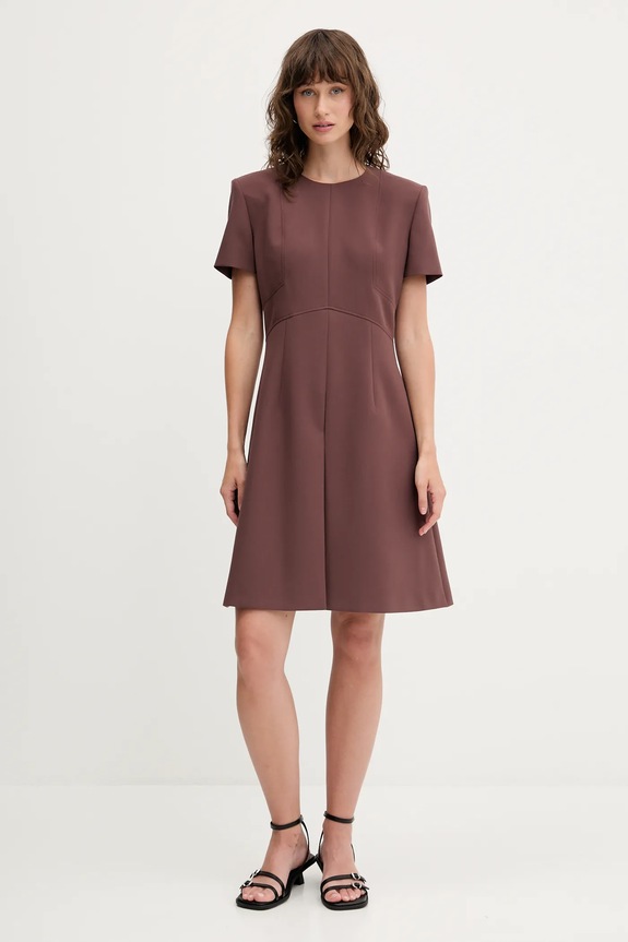 Šaty HUGO Kilame 50542643 hnedá AW25