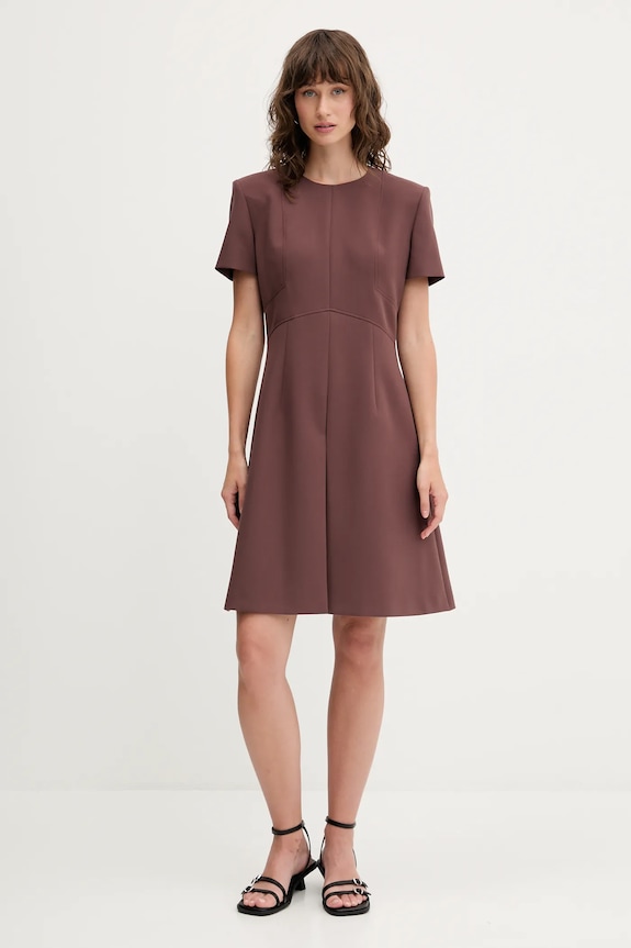 Šaty HUGO Kilame 50542643 hnedá AW25