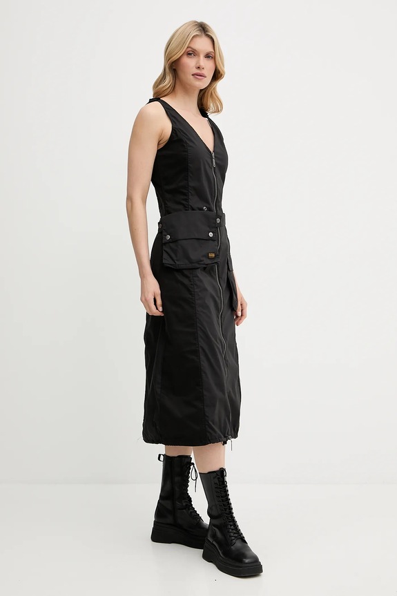 Φόρεμα G-Star D26288.D308 μαύρο AW25