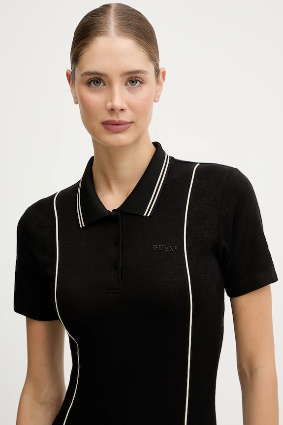 Šaty Guess PEONY čierna V5YK00.KCX12